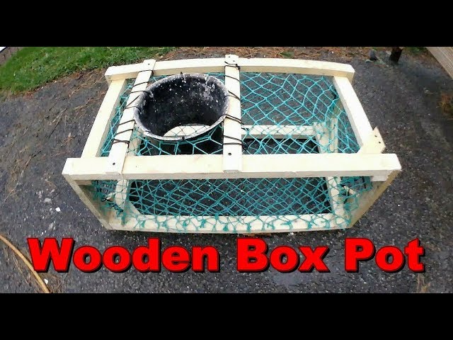 How to make a Wooden Crab Pot, Lobster Trap Fast & Cheap + Fishing Update.  