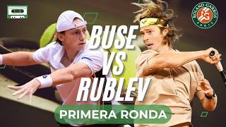 🎾 BUSE vs RUBLEV EN VIVO: PRIMERA RONDA ROLAND GARROS 2026 | REACCIÓN Y ANÁLISIS DEL PARTIDO