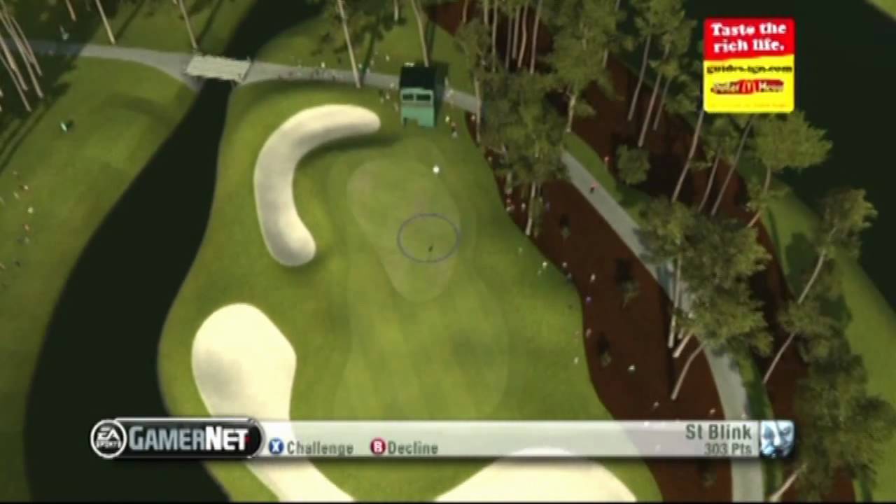 Back Spin Hole in One! Tiger Woods 09 HD YouTube