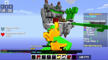 Playing Bedwars With My Prenium Account On Herobrine.org