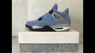 150Version University Blue Aj 4 Highest Version From Topyeezy Dhgate Yupoo Link