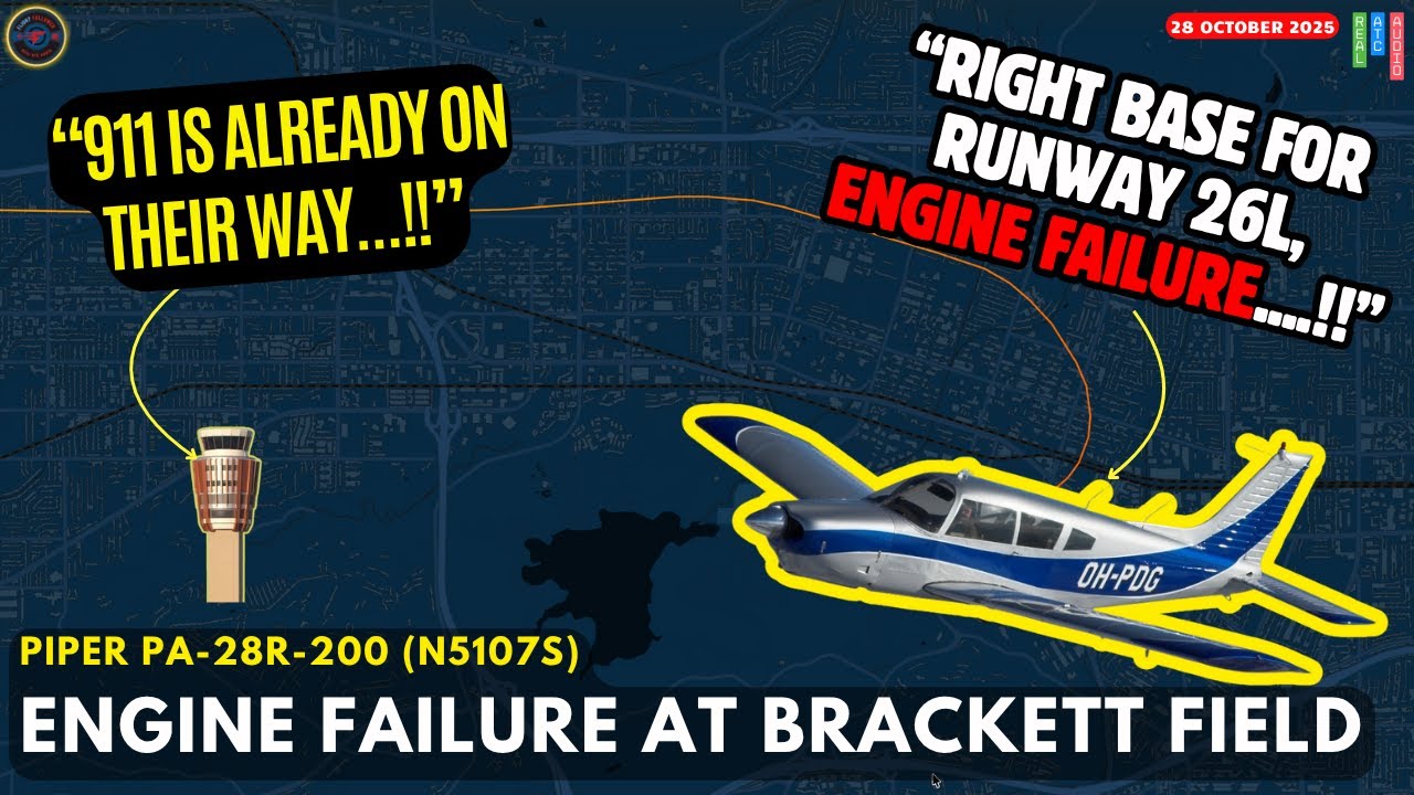 У Piper Arrow II отказал двигатель при посадке в аэропорту Брэкетт-Филд
