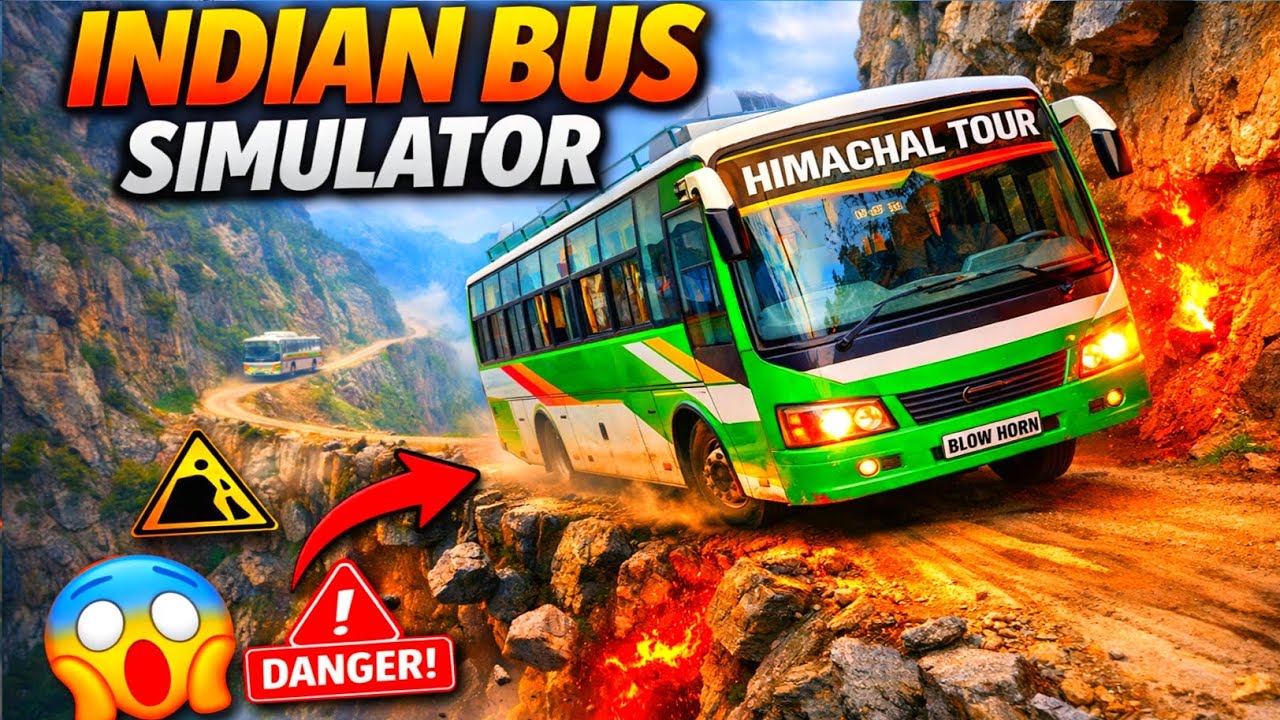 Indian Bus Simulator 🚍 | Khatarnak Pahadi Raaste Mein Bus Driving 😱 Real Himachal 🚌