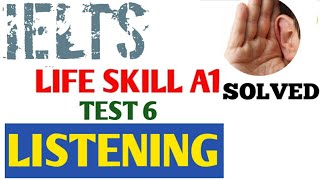 A1 Listening with Question & Answers | A1 listening test 6