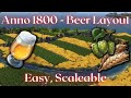 Anno 1800  beer production layout very easy to memorize scaleable