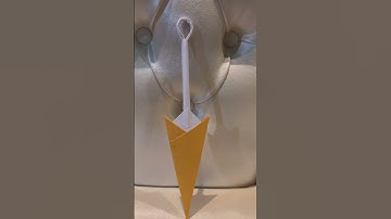 How ro make Kunai with Scabbard from paper A4 #shorts