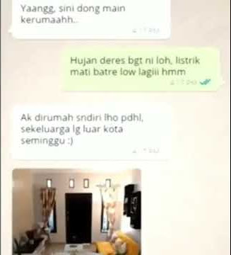 Status wa lucu terbaru: Saat cewek lo chat minta disamperin pas rumahnya sepi...