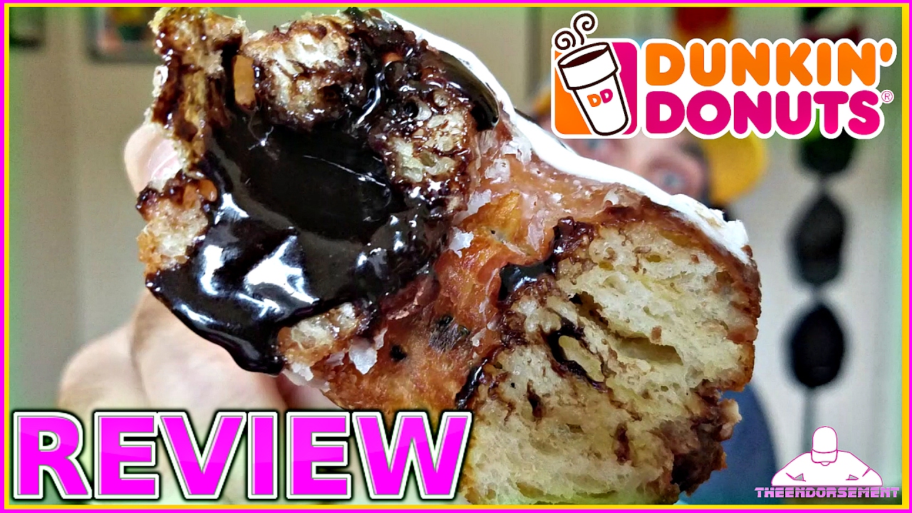 DUNKIN' DONUTS® FUDGE CROISSANT DONUT REVIEW CRONUT YouTube