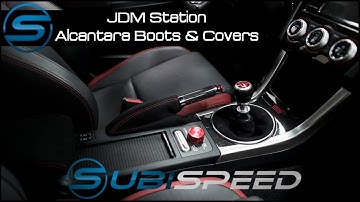 JDM Station Alcantara Shift Boot & Arm Rest Cover Install