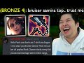 Bronze 4 player tells me Bruiser Samira Top is the "Ultimate Sauce" for her.. so I tried it