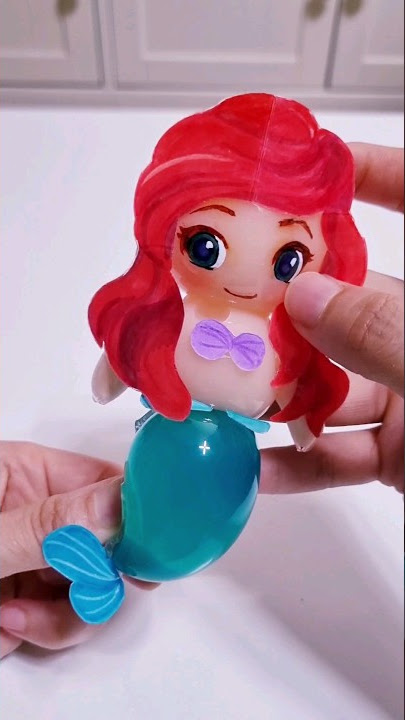 완벽한 인어공주 말랑이🧜‍♀️ The Perfect Little Mermaid Squishy Made Of Nanotape #Ariel