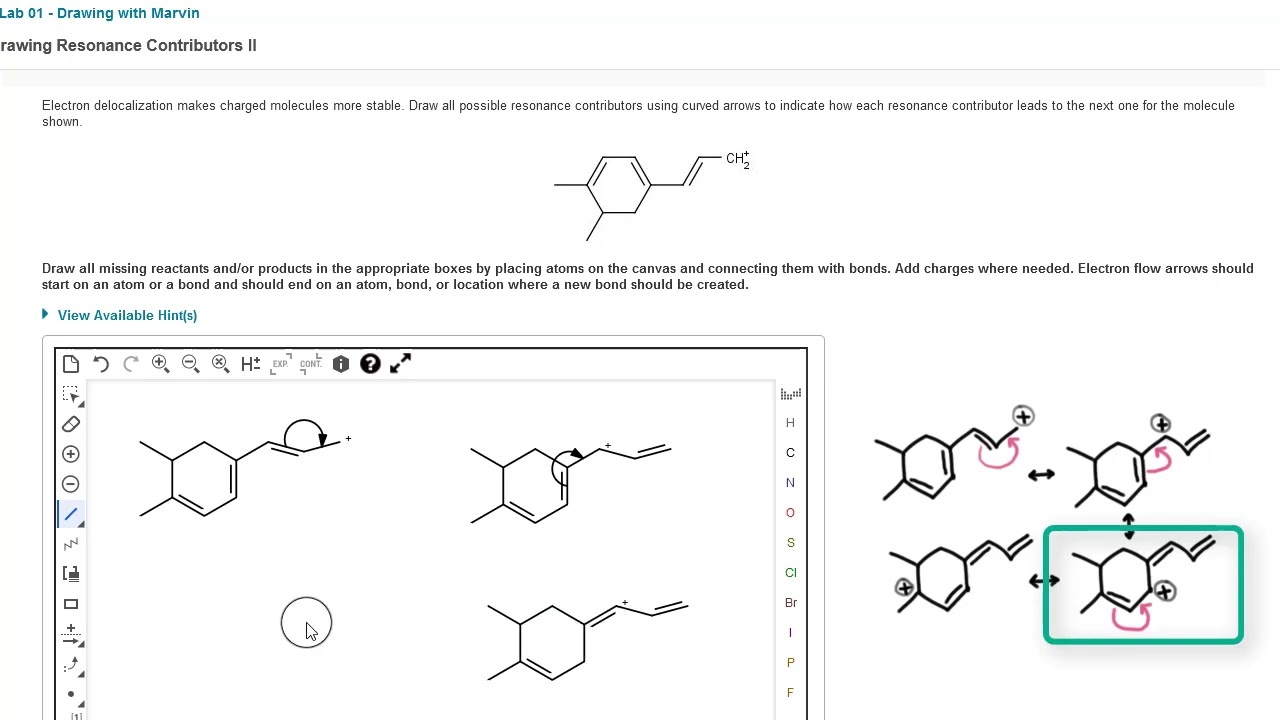 Pushing Electron Pairs (Curved Arrow Formalism) in Mastering Chemistry
