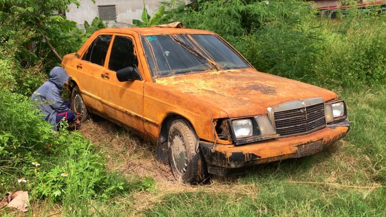 Старый Mercedes воскрес за 30 дней // Реставрация одного классического Mercedes