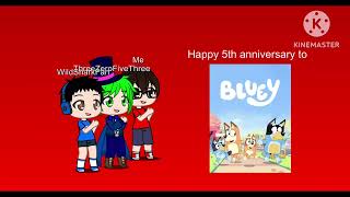 Happy 5Th Anniversary To Bluey Ft And