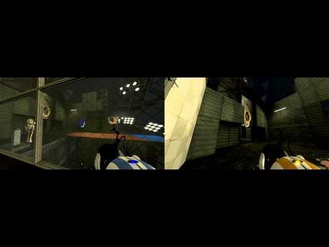 Portal 2 - PC Split Screen CO-OP on Multi Monitor