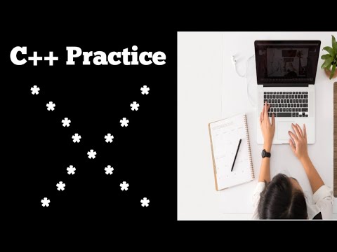 #45 C++ Programming Questions Practice : Star Pattern 21 (X - Pattern)