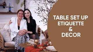 ⁣Formal Table Set Up Etiquette & Decor With CozyByMadi | Jamila Musayeva