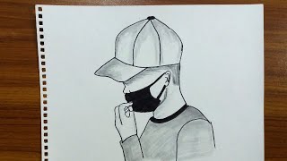 pics Boy With Mask Drawing Easy Cartoon how to draw a boy with mask