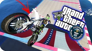 RECORD MUNDIAL DE BACKFLIP EN MOTO l GTA V GUINNESS WORLD RECORDS l YokaiGames