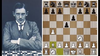Александр Алехин играет дебют Сокольского и разрывает соперника в 22 хода! Шахматы.