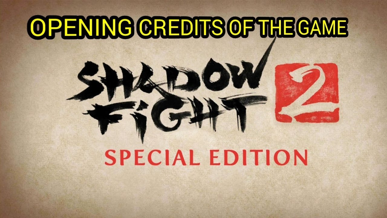 Shadow Sf2 Intro Shadow fight 2 special edition opening credits - YouTube