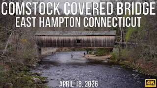 Comstock Covered Bridge | East Hampton, CT | Cinematic 4K | Historic Landmark