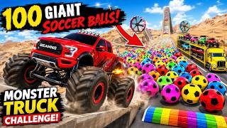 Ultimate Monster Truck Challenge! 100 Giant Soccer Balls & Mega Ramps screenshot 5