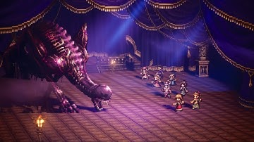 Octopath CotC [] Auguste Intermediate Rematch vs 3 Stars & A4