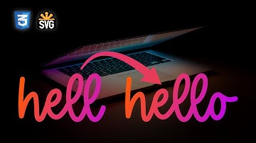 CSS text drawing animation with SVG |  HTML CSS