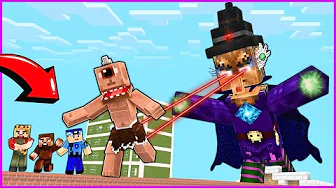 EVIL WIZARD IS ATTACKING US! 😱 - Minecraft