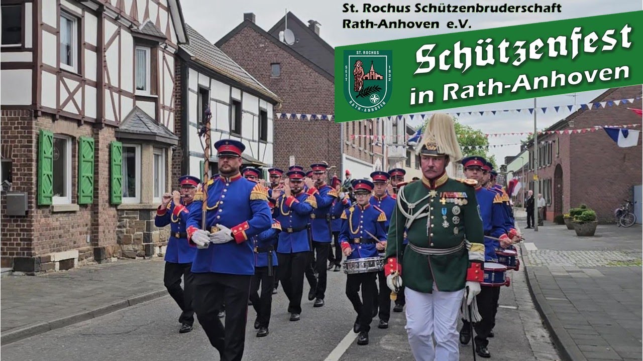 Schützenfest 2025  in Rath-Anhoven - Teil 1: Setzen des Maibaumes