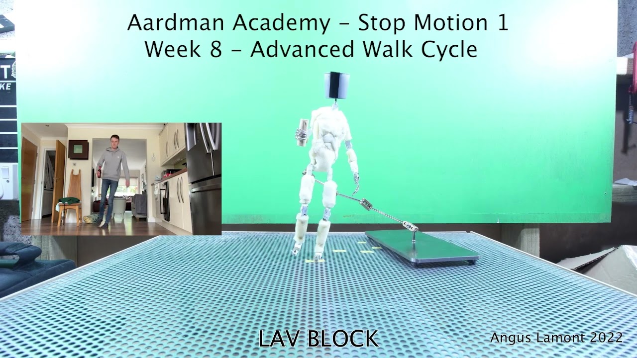 Aardman Academy SM1/Week 8 - Advanced Walk Cycle (Drunk walk)