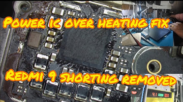 Redmi 9 shorting removed by thermal ( power ic over heating fix )