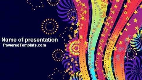 Color Splash PowerPoint Template by PoweredTemplate.com