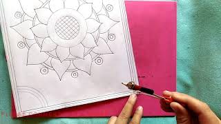 Beautiful Nakshi kantha design-109,How to draw Nokshi katha ,নকশী কাথার ডিজাইন, नोक्षी कथा डिजाइन