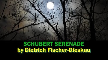 Schubert Serenade - Fischer-Dieskau, with lyrics & English translation subtitles