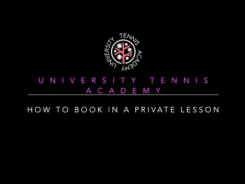 How to book in a private tennis lesson
