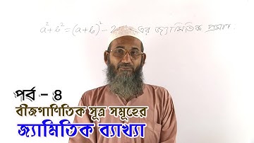 Geometric Explanations of Algebraic Formulas - Part 04 | বীজগাণিতিক সূত্র সমূহের জ্যামিতিক ব্যাখ্যা