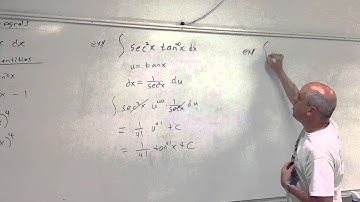 Dr Duncan teaches integration involving secant and tangent I (Calc II)