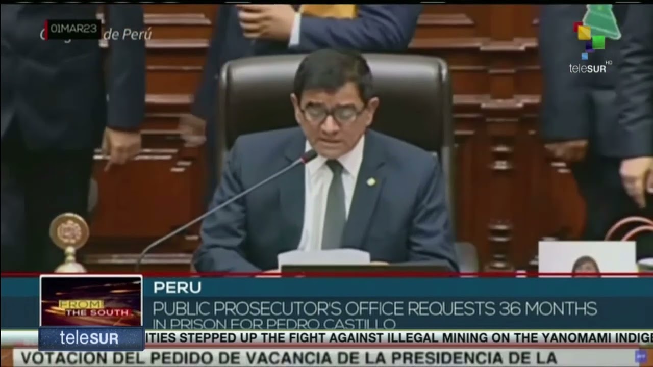Peruvian prosecutor asks for 36 months in prison for Pedro Castillo