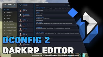 DConfig 2 - The Latest and Most Advanced DarkRP In-Game Editor