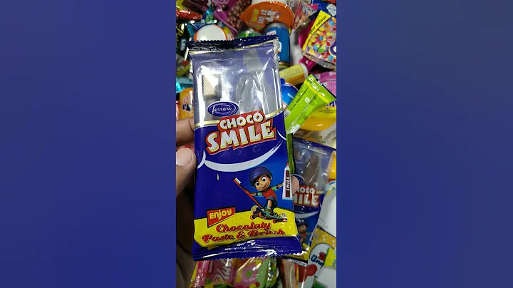 Yummy Choco Smile Tooth Brush and Paste Chocolate #shorts