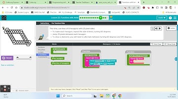 Code.org Expres: Lesson 22 - Functions with Artist (PUZZLE 11 UPDATE for 2023 - 2024)