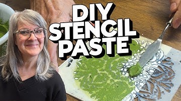 DIY-stencilpasta / 2 ingrediënten Eenvoudig en betaalbaar