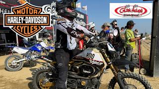 Full Contact King of the Holeshot at Glen Helen Raceway! Harleys vs Dirt Bikes!