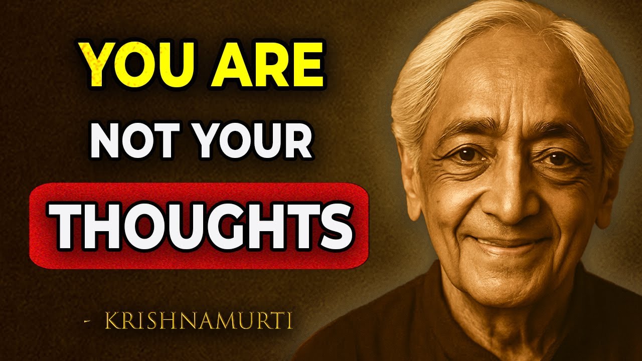 The TRUTH About Thought (and how it controls you) | Jiddu Krishnamurti