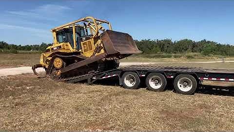 Loading A Caterpillar D6R Bulldozer