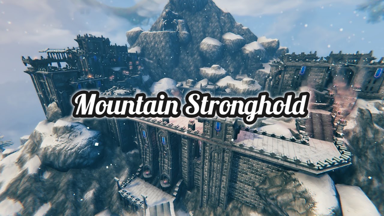 Valheim / I built a MASSIVE stronghold deep in the mountains / Walkthrough