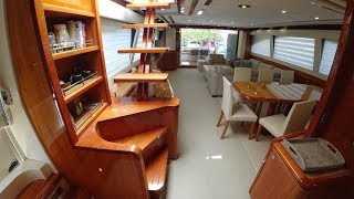 Ferretti 830 Motor Yacht For Sale Interior video tour