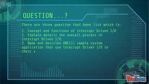 Interrupt Driven I/O